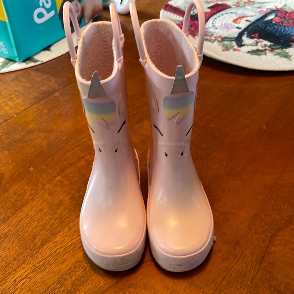Little girls unicorn 🦄 rain boots